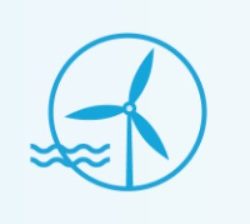 iconografía energía eólica marina