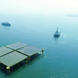 plataforma solar marina semisumergible de China