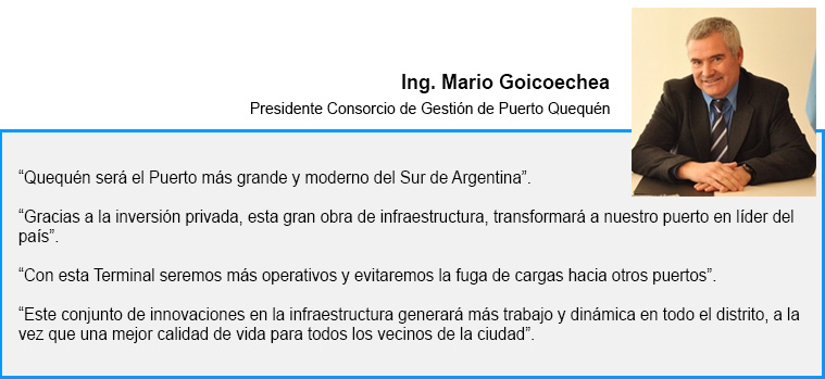 Ing. Mario Goicochea - Presidente Consorcio de Gestión de Puerto Quequén